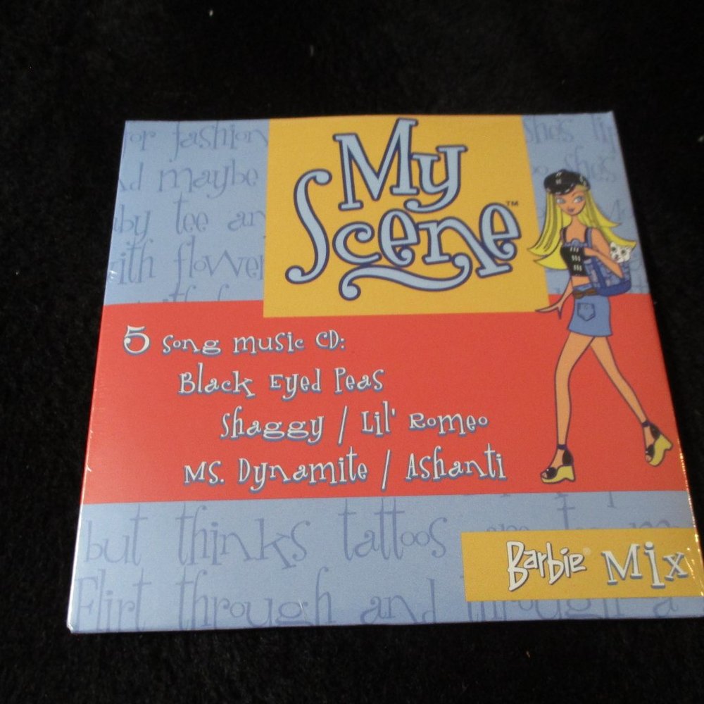 Barbie My Scene Music CD Barbie Mix Ashanti Black Eyed Peas Shaggy Lil Romeo